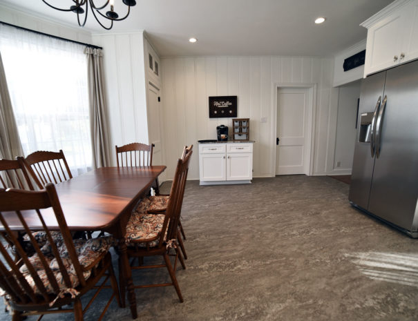 Kitchen - Dining space with vintage table