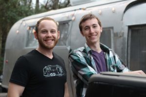 Brothers-in-law at the beginning of their Airstream days